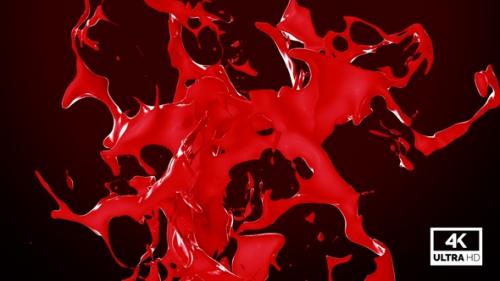 Videohive - Abstract Red Paint Splash V3 - 33705234 - 33705234