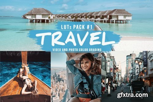 CreativeMarket - TRAVEL LUTs Pack #1 5460166