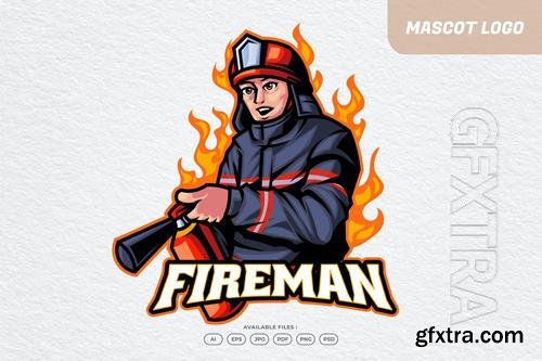 Fireman Logo design templates