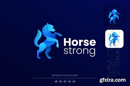  Horse Gradient Logo design templates