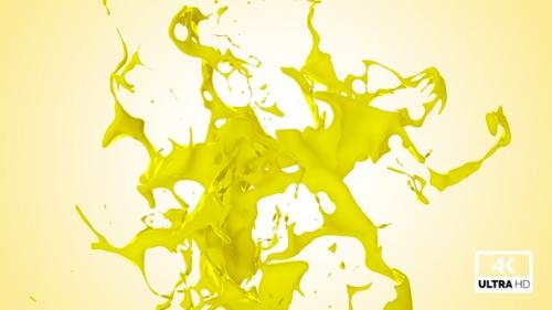 Videohive - Abstract Yellow Paint Splash V3 - 33711867 - 33711867