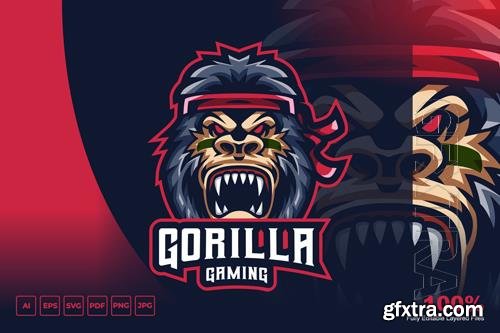 Gorilla Mascot Logo