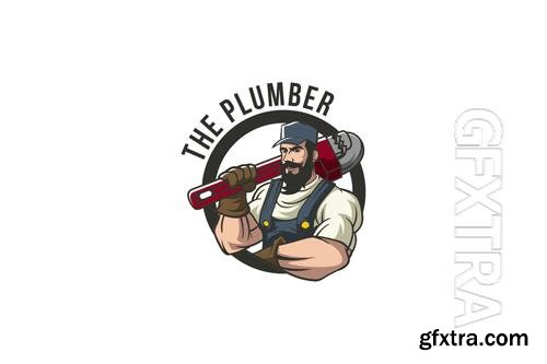 Plumber Mascot Logo Design