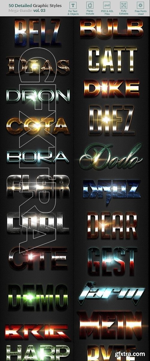 Graphicriver - 50 Text Effects - Bundle Vol. 04 21345125