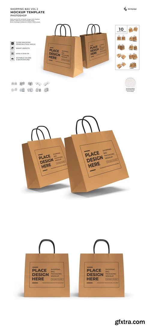 Shopping Bag Mockup Template Set Vol 2