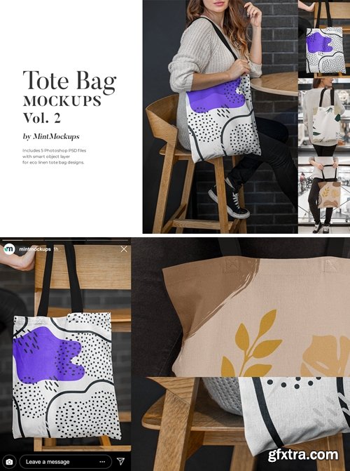 Tote Bag Mockups Vol. 2