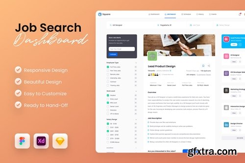 Job Search Dashboard UI Kit