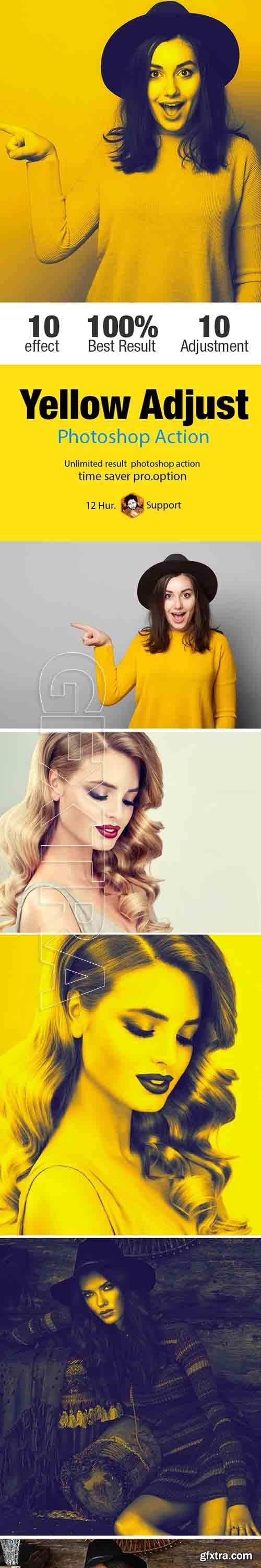 GraphicRiver - Yellow Adjust Photoshop Action 21218653