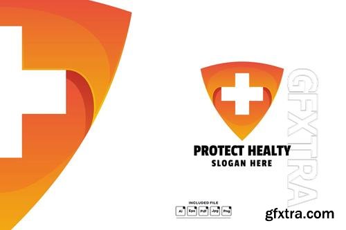 Protect Healthy Gradient Colorful Logo Template