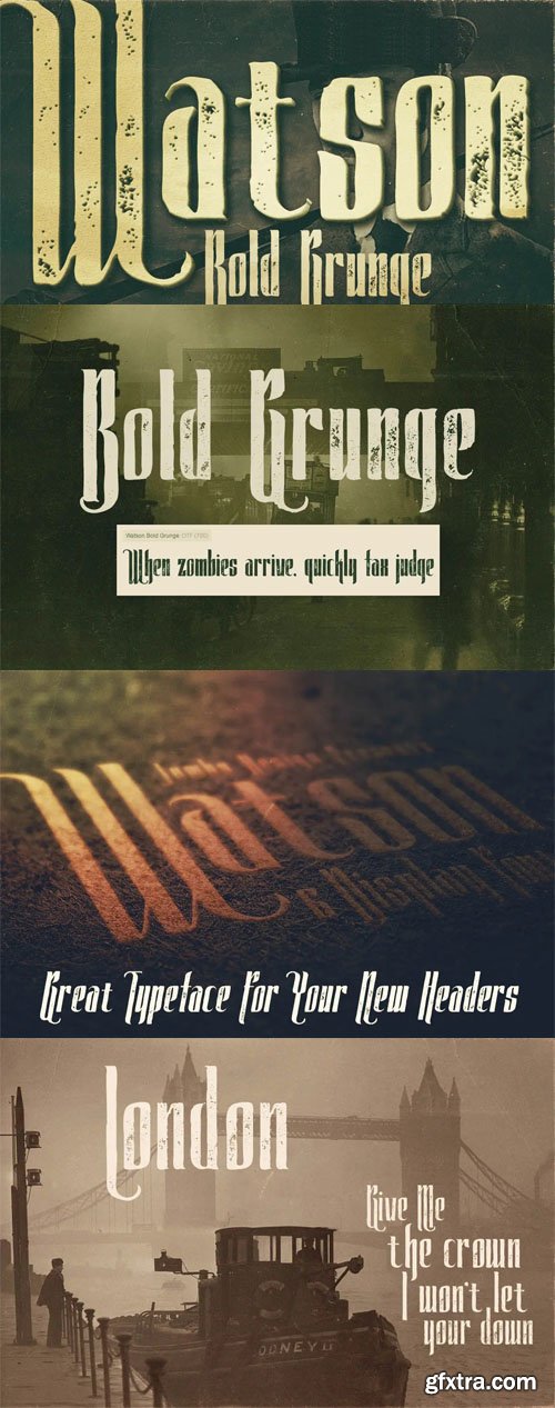 Watson - Bold Grunge Font