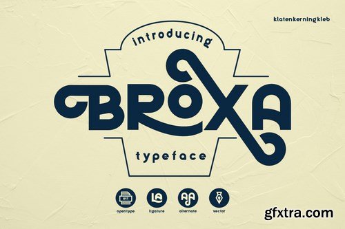 Broxa Decorative Font