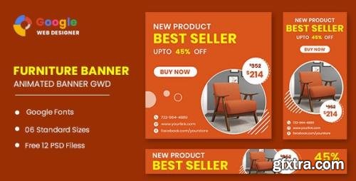 CodeCanyon - Furniture Google Adwords Sale HTML5 Banner Ads GWD v1.0 - 33791853