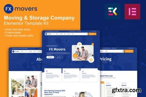 ThemeForest - FX Movers v1.0.0 - Moving & Storage Company Elementor Template Kit - 33776359