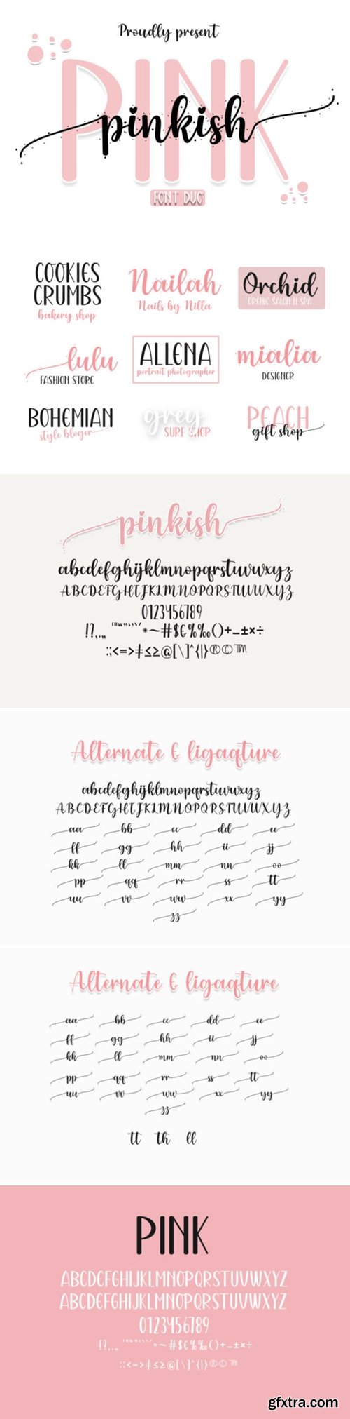 Pinkish Pink Font