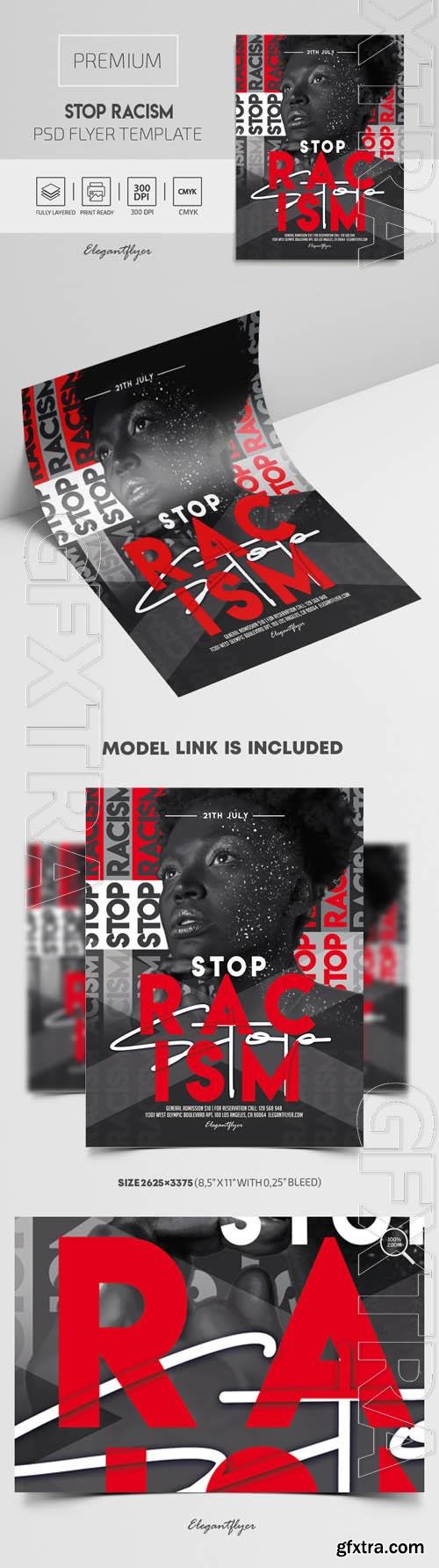 Stop Racism Premium PSD Flyer Template