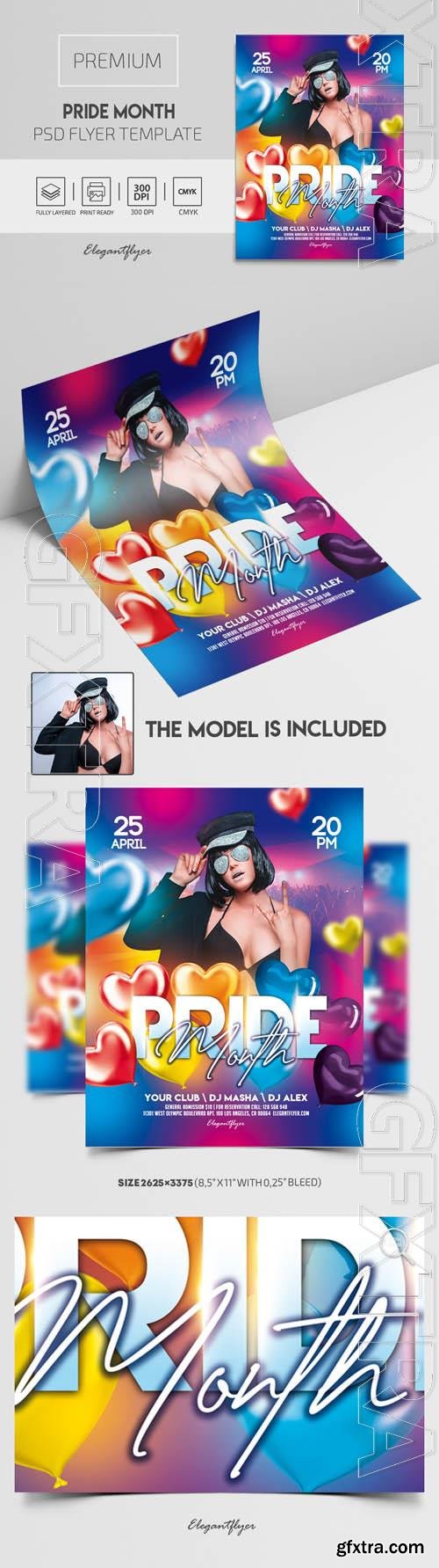 Pride Month Premium PSD Flyer Template