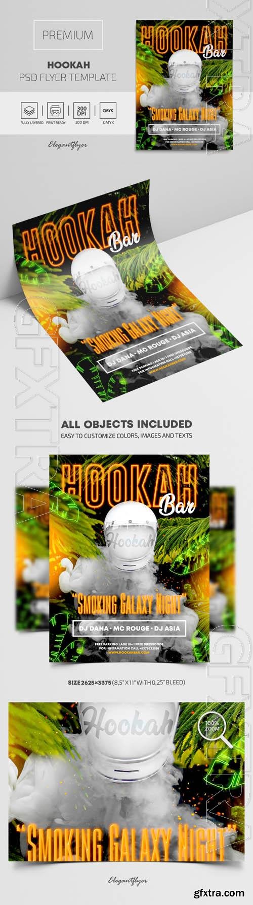 Hookah Premium PSD Flyer Template