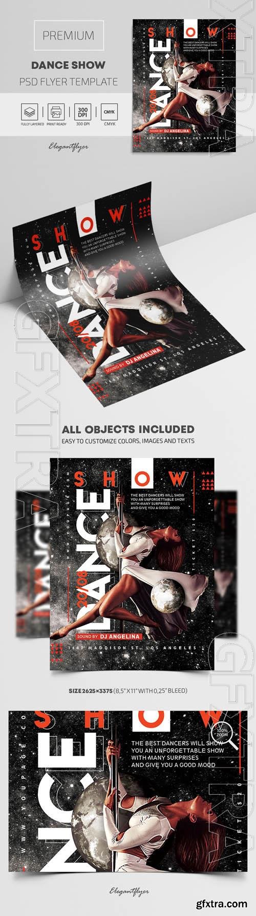 Dance Show Premium PSD Flyer Template