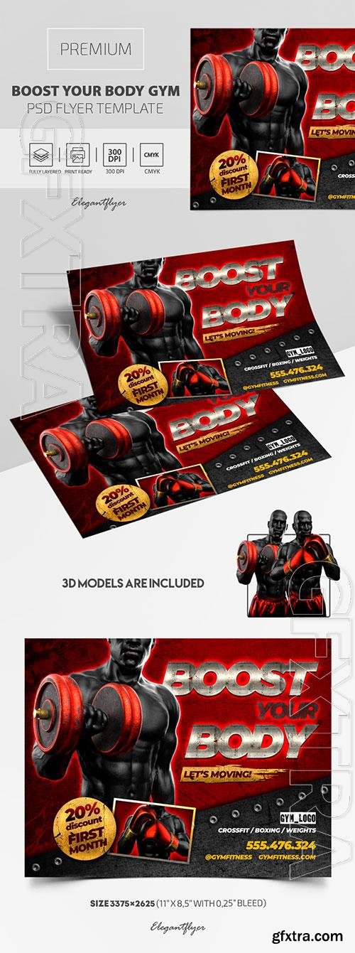 Boost Your Body GYM Premium PSD Flyer Template