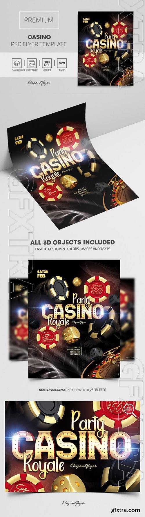 Casino Premium PSD Flyer Template