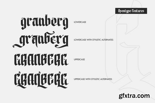 Modern Blackletter Font