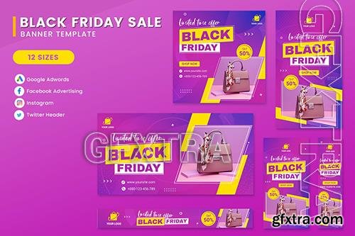 Black Friday Sale Product Banner Set Template ZGG88G4