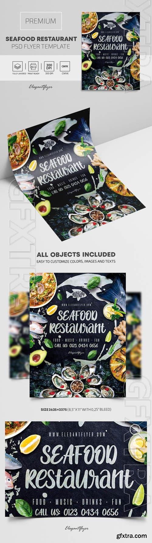 Seafood Restaurant Premium PSD Flyer Template