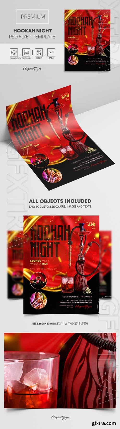 Hookah Night Premium PSD Flyer Template