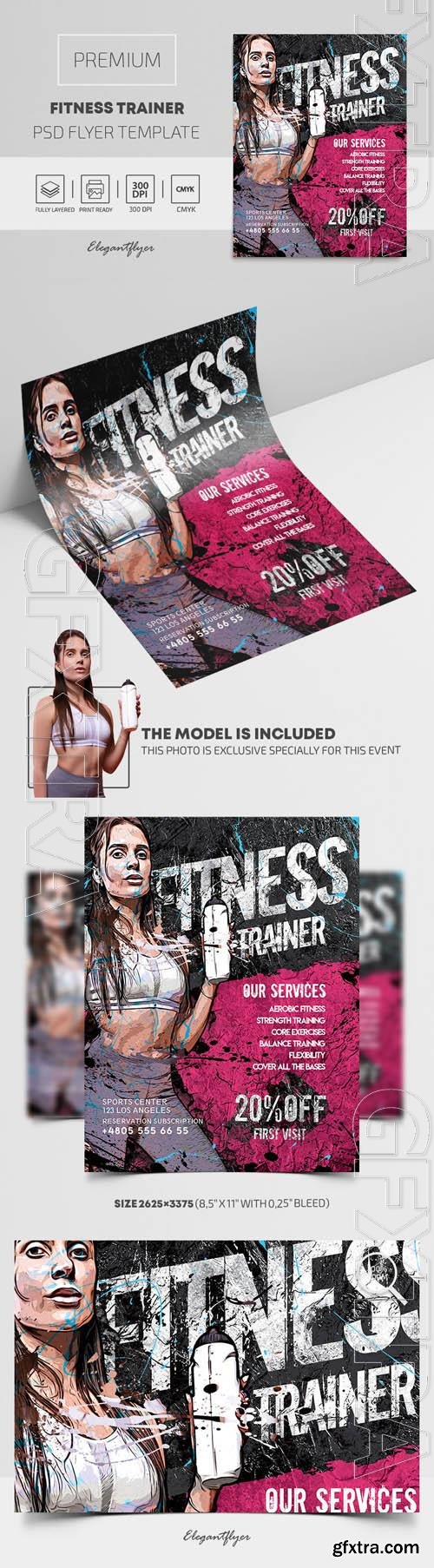 Fitness Trainer Premium PSD Flyer Template