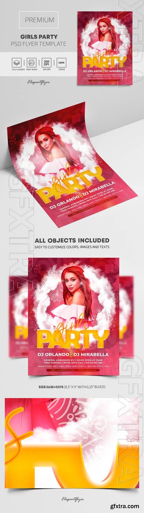 Girls Party Premium PSD Flyer Template