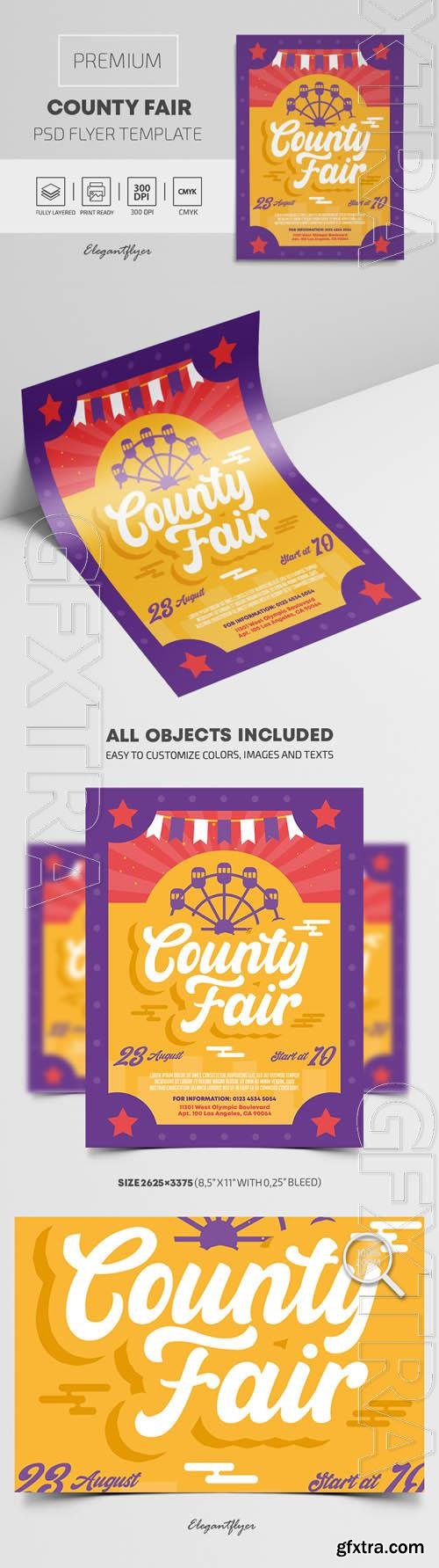 County Fair Premium PSD Flyer Template