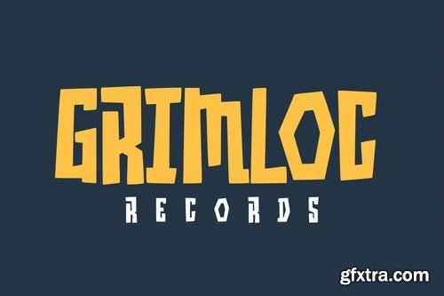 Grimblocks Display Font