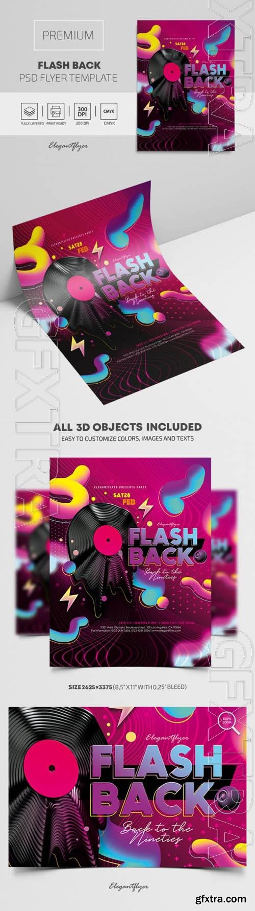 Flash Back Premium PSD Flyer Template