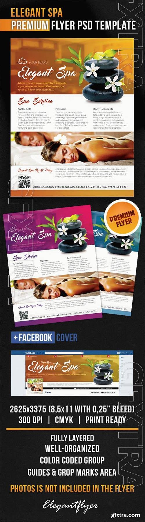 Elegant Spa Flyer PSD Template