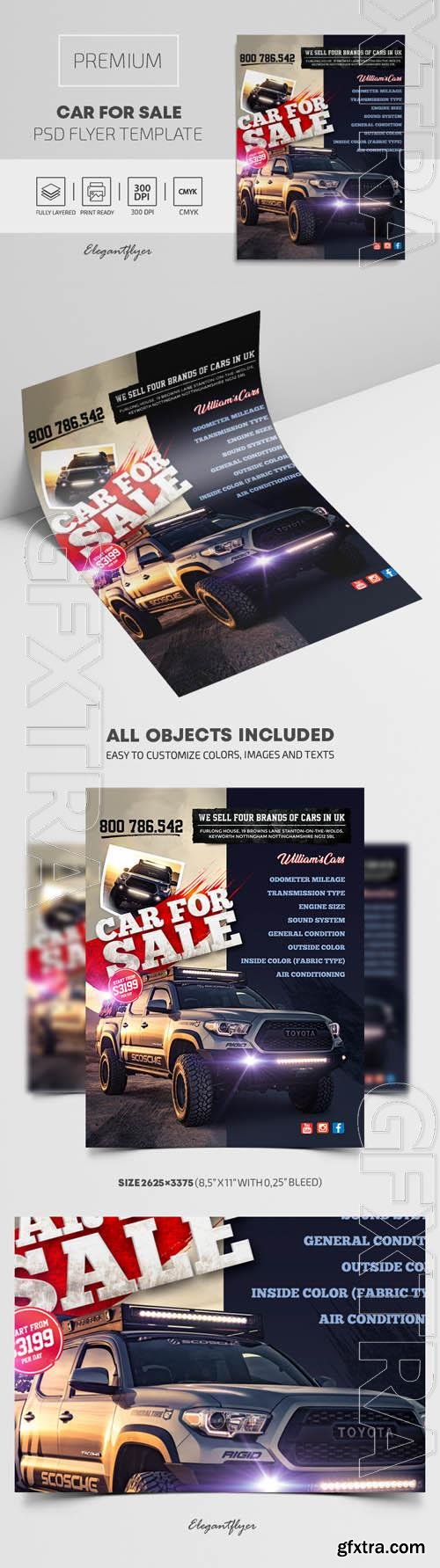 Car For Sale Premium PSD Flyer Template