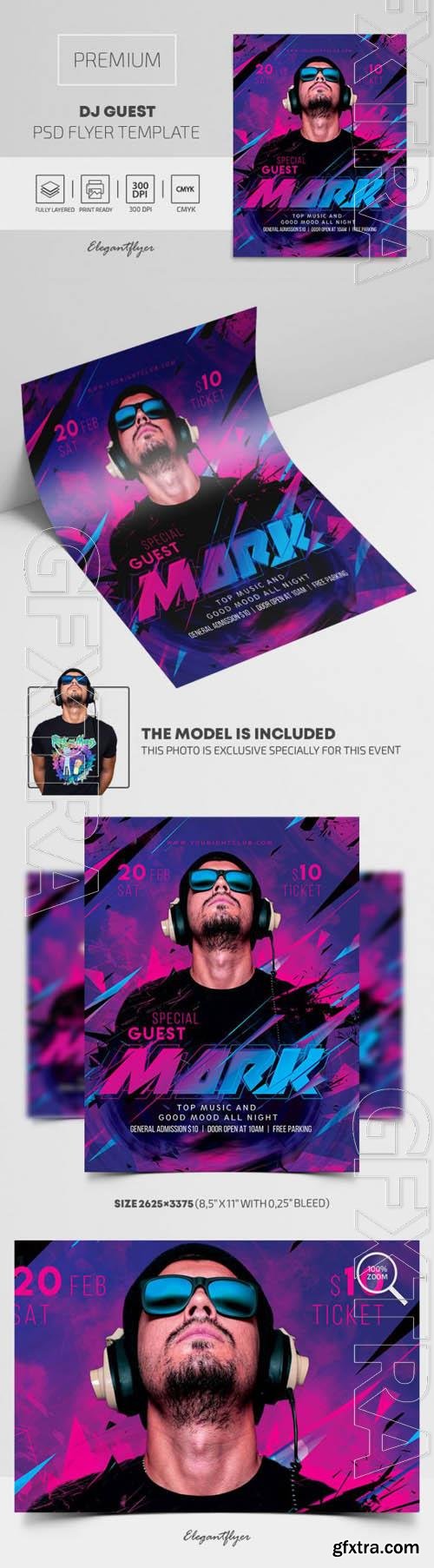 Dj Guest Premium PSD Flyer Template vol 2