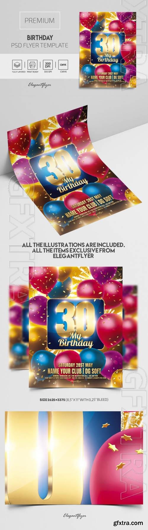 Birthday Premium PSD Flyer Template