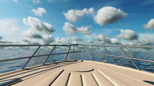 Videohive - Travel on a yacht on the waves of the sea in summer - 33839020 - 33839020