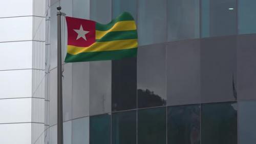 Videohive - Togo Flag Background 4K - 33842312 - 33842312