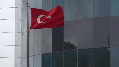 Videohive - Turkey Flag Background 4K - 33842323 - 33842323