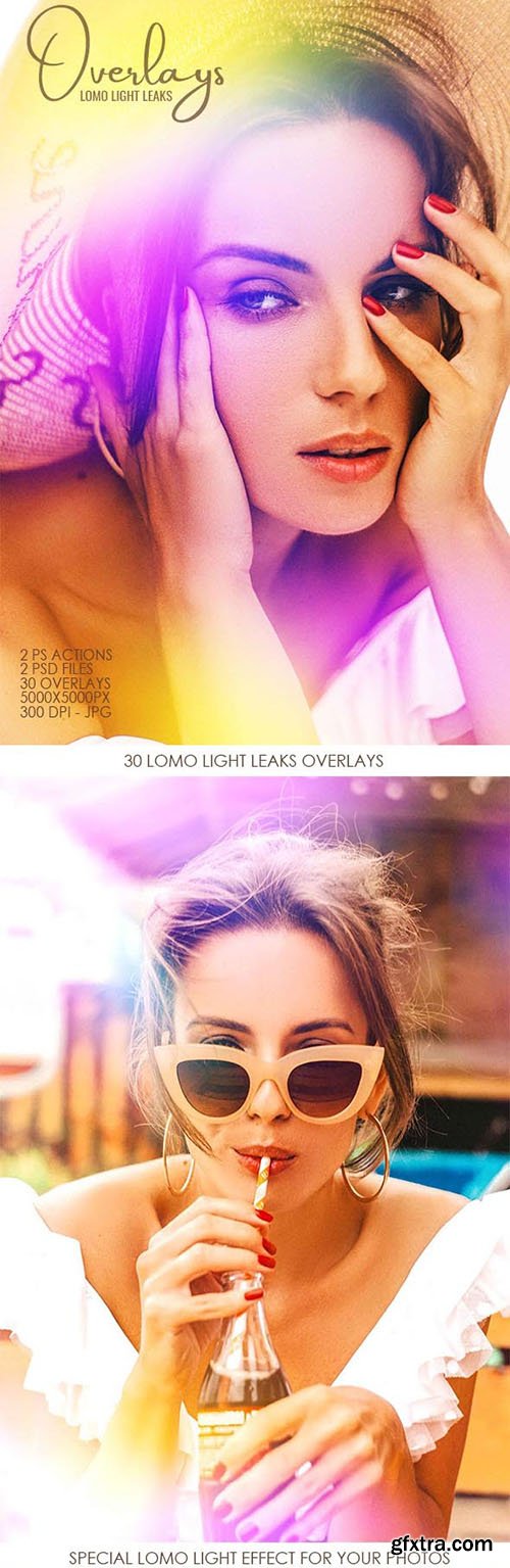 GraphicRiver - Lomo Light Leaks Overlays - Full Pack 33390301