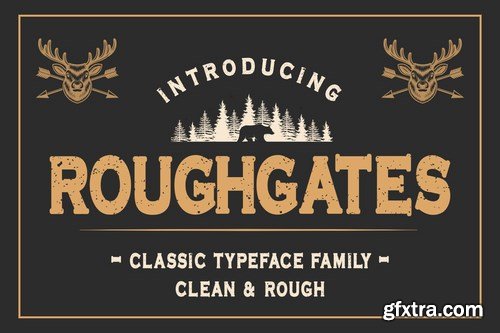 Roughgates - Classic Typeface Font