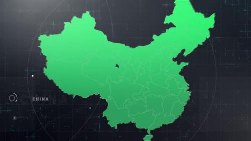 Videohive - Digital Tech China Map - 33859264 - 33859264