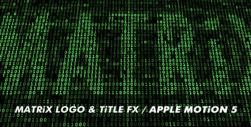 Videohive - Matrix - Logo, Title, Background FX - Pack of 2 - 15403569 - 15403569