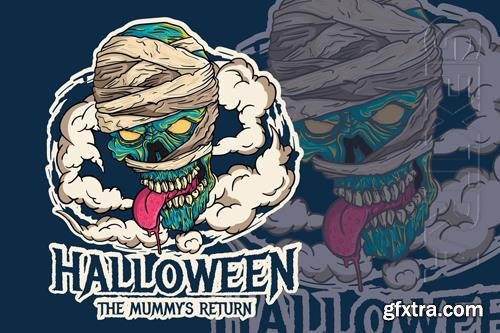 The Mummy Return - Handdrawn Logo Illustration