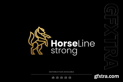 Horse Line Art Logo