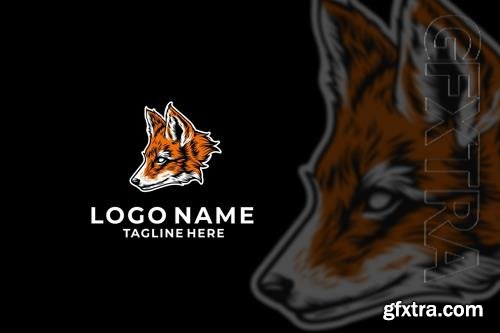 Fox Head Logo Design Vector