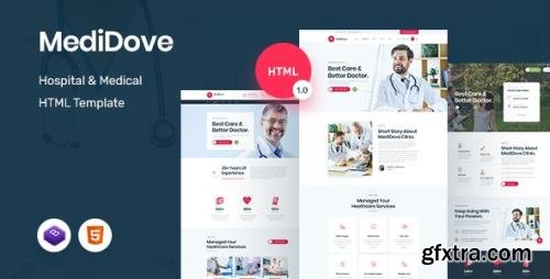 ThemeForest - MediDove v1.2 - Medical and Health HTML5 Template - 23429465