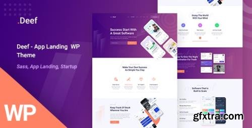 ThemeForest - Deef v1.0.0 - App Landing WordPress Theme - 23448681