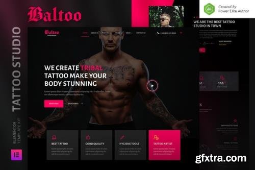 ThemeForest - Baltoo v1.0.0 - Tattoo Studio and Artist Elementor Template Kit - 33871600